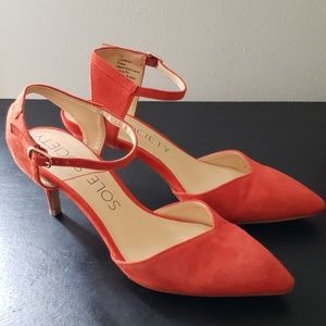 Orange heels